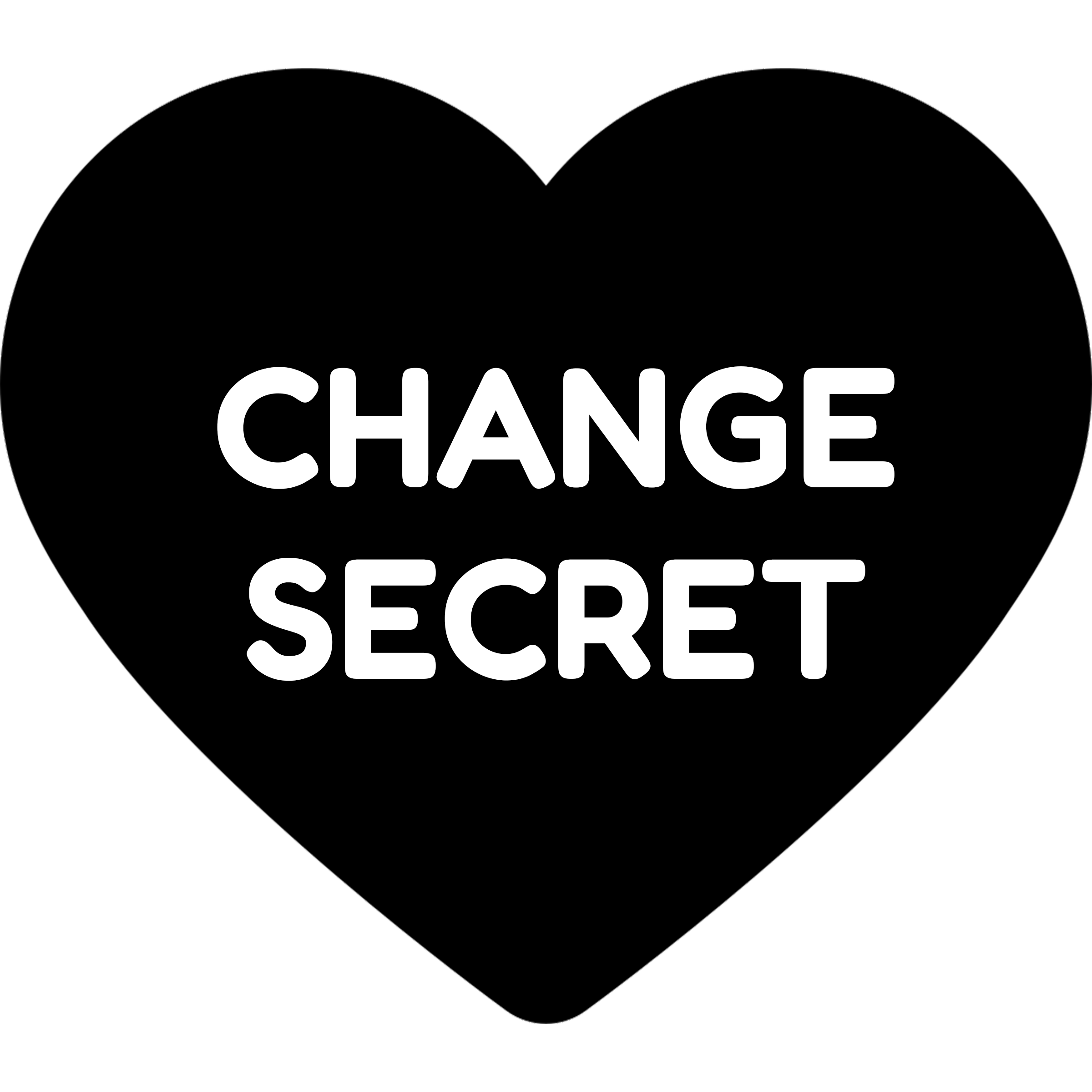 Heart-shaped change button