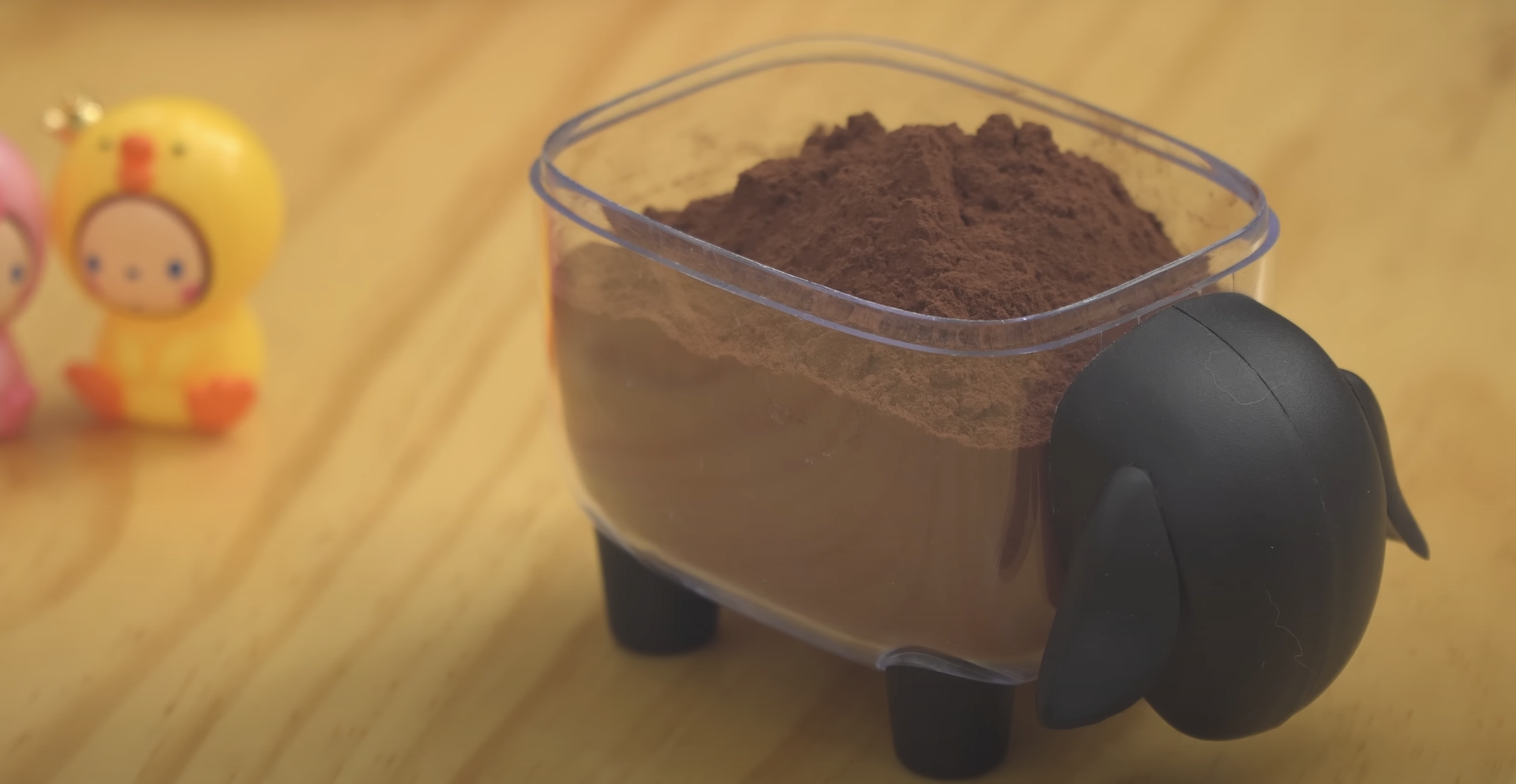 container of cocoa powder